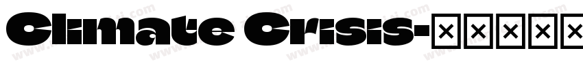 Climate Crisis字体转换